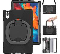 Aosailjet Lenovo Tab P11 Pro 11.5" TB-J706F TB-J706L Funda, Carcasa Rugosa con Soporte de Rotación de 360° y Correa de Hombro, Funda Antichoque para Lenovo Tab P11 Pro 11.5" TB-J706F TB-J706L (Negro)