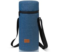 Aosbos Bolsa Isotérmica Grande para Botellas de Vino y Champán, 1,5L Portátil Bolsa de Agua con Correa para Senderismo Viajes Camping Fiesta