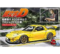 Aoshima - Initial-D #15 - 1/24 Takahashi Keisuke FD3S RX-7 Project DVersion With Figure