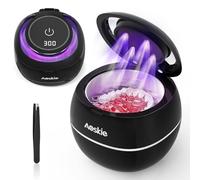 Aoskie Limpiador Ultrasonidos Dental 42kHz/30W para Dentaduras Postizas, Alineadores, Protectores Bucales, Joyas, Cabezales de Cepillos de Dientes, 180ML Ultrasonic Cleaner para Aparatos Dentales