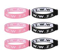 Aospkle 6 pulseras WWJD para mujeres y hombres, pulseras de regalo cristiano, pulseras de goma WWJD - Pulsera ¿Qué haría Jesús?, One Size, Silicona, Sin piedra preciosa