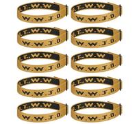 Aospkle Paquete de 10 pulseras cristianas WWJD para mujeres y hombres, pulseras de regalos cristianos, pulseras WWJD - Pulsera ¿Qué haría Jesús?, Fibra de poliéster, No es una piedra preciosa