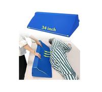 AOSSA - Cojín de posición para cama de matrimonio con forma de triángulo de espuma densa para embarazo, adulto, anciano, paciente, cama dormida y elevadora de piernas., 34x11x7 Inch, Azul