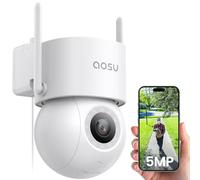 aosu 2 3K Cámara Vigilancia Exterior con Cables, 360° PTZ, 5G WiFi, Slot SD