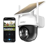 aosu 2K Cámara de Vigilancia WiFi Exterior Solar PTZ 360°