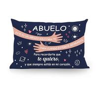 Aosumin Abuelo Este es un Abrazo Solo para ti para Cuando estemos Separados Fundas de Almohada Abuelo Regalo de la Nieta Nieto Regalo de cumpleaños Día del Padre Abrazo Regalo(Abuelo-b)
