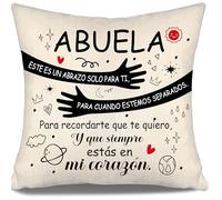 Aosumin Este es un Abrazo Solo para ti para Cuando estemos Separados Fundas de Cojín Regalo de Abuela de Nietos Regalo de Cumpleaños Día de la Abuela Día de la Madre Regalo de Abrazo
