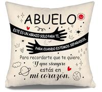 Aosumin Este es un Abrazo Solo para ti para Cuando estemos Separados Fundas de cojín Regalo del Abuelo de los Nietos Regalo de cumpleaños Día del Abuelo Día del Padre Regalo de Abrazo