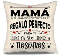 Aosumin Mamá intentamos Encontrar Fundas de Cojín Divertidas para Mamá Cumpleaños Día de la Madre Mejor Mamá Regalo (mamá-b)