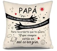 Aosumin Papá Este es un Abrazo Solo para ti para Cuando estemos Separados Fundas de cojín Papá Regalo de cumpleaños Regalo del Día del Padre Regalo de Abrazo para el Padre(papá-a)