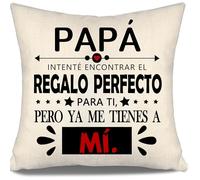 Aosumin Papá intenté Encontrar Fundas de Cojín para Papá de Hija Hijo Regalo Divertido Cumpleaños Día del Padre (papá-a)