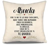 Aosumin por si no te lo Digo Suficiente aquí Tienes una Almohada para recordarte Estoy Orgullosa de ti Te Quiero Funda de Cojín para Abuela Cumpleaños Día de la Madre Día de la Abuela