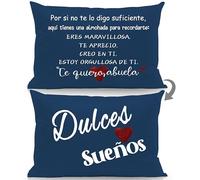 Aosumin por si no te lo Digo Suficiente aquí Tienes una Almohada para recordarte Estoy Orgullosa de ti Te Quiero Fundas de Almohada de Doble Cara para la Abuela Cumpleaños Día de la Madre