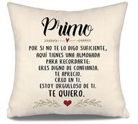 Aosumin por si no te lo Digo Suficiente aquí Tienes una Almohada para recordarte Estoy Orgulloso de ti Te Quiero Fundas de cojín para Primo Cumpleaños Regalo de Primo para Hombres Niños