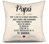 Aosumin por si no te lo Digo Suficiente aquí Tienes una Almohada para recordarte Estoy Orgulloso de ti Te Quiero Recordatorio Funda de Cojín para Papá de Hija Hijo Cumpleaños Día del Padre