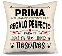 Aosumin Prima intentamos Encontrar Fundas de cojín Divertidas para Mujeres Chicas Prima Regalo de cumpleaños Mejor Regalo (Prima-b)