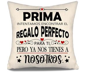 Aosumin Prima intentamos Encontrar Fundas de cojín Divertidas para Mujeres Chicas Prima Regalo de cumpleaños Mejor Regalo (Prima-b)