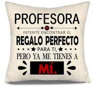 Aosumin Profesora intenté Encontrar Fundas de cojín Regalo Divertido Regalo de cumpleaños Regalo del Día del Profesor(Profesora-a)