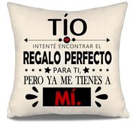 Aosumin Tío intenté Encontrar Fundas de Cojín para Tío Regalo Divertido Cumpleaños Día del Padre Mejor Regalo para Tío (tío-a)