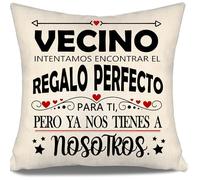 Aosumin Vecino intentamos Encontrar Fundas de Cojín Divertidas para Vecino de Vecinos Regalo de Cumpleaños (Vecino-b)