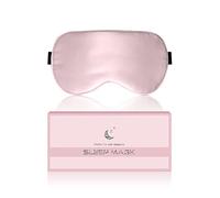 Aosun Antifaz de seda para dormir de lado, 22 Momme, 100% natural puro, seda de morera orgánica, regalo para mujeres, 99% gafas de sueño con banda elástica ajustable, color rosa