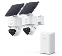 aosuT2 Ultra 4K Camara de Vigilancia Solar Exterior, 2 Cámaras Truecolour | Truecolour Visión Nocturna, aosuBase 2.0, 32GB Local y Expandible hasta 1 TB, AI Seguimiento Auto Persona/Vehículo/Mascota