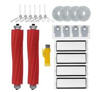 aotengou Accesorios Compatibles con el Robot Aspirador roborock Q Revo Repuestos 20 Paquetes 2 Cepillos Principales, 4 Filtros, 6 Cepillos Laterales, 4 Mopas, 4 Bolsas de Polvo
