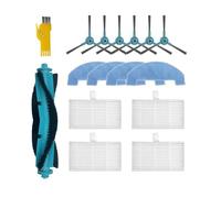 aotengou Kit de Accesorios de Recambio para Conga 2499 Ultra Home Advanced Conga 2499 Ultra X-Treme Robot Aspirador 15 Paquetes 1 Cepillo Principal, 4 Filtros, 6 Cepillos Laterales, 4 Paños de Mopa