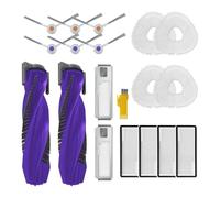 aotengou Kit de Accesorios de Recambio para el Robot Aspirador NARWAL Freo X Ultra 18 Paquetes 2 Cepillos Principales, 4 Filtros, 6 Cepillos Laterales, 4 Paños de Mopa, 2 Bolsas de Polvo