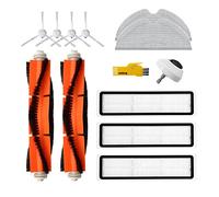 aotengou Kit de accesorios de repuesto para aspiradora robot Dreame D9 L10 Pro 12 paquetes 2 cepillos principales, 3 filtros, 4 cepillos laterales, 2 trapeadores y 1 rueda delantera