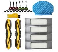 aotengou Kit de Accesorios de Repuesto para ECOVACS DEEBOT OZMO 920 950 N8 y Yeedi 2 Robot Aspirador híbrido 15 Paquetes 2 cepillos Principales, 4 filtros, 6 cepillos Laterales y 3 trapeadores