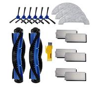 aotengou Kit de accesorios de repuesto para robot aspirador Ultenic D5s Pro D5s D5s Pro+ D5 17 paquetes 2 cepillos principales y 6 filtros y 6 cepillos laterales y 3 trapeadores