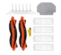 aotengou Kit de Accesorios de Repuesto para Xiaomi Robot Vacuum Mop 2S Xiaomi Mop P Xiaomi Robot Vacuum S12 Robot Aspirador 2 cepillos Principales y 4 filtros y 6 cepillos Laterales y 3 trapeadores