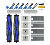 aotengou Recambios para ECOVACS DEEBOT X9 Pro Omni / X9 Pro Robot aspirador 19 paquetes 2 cepillos principales, 4 filtros, 6 cepillos laterales, 2 Mopas de rodillo, 4 bolsas, 1 tira protectora