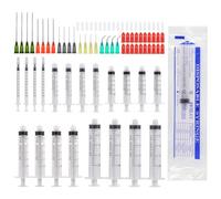 Aotfusd Juego de 20 Jeringas de Aguja Roma, Varios Tamaños, 1 Ml, 3 Ml, 5 Ml, 10 Ml, 20 Ml Para Rellenar y Medir Líquidos, Laboratorios Científicos, Riego De Plantas, Alimentación De Mascotas