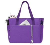 AOTIAN Bolso de Mano Bolsos tote Grande para Mujer, Bolso de Hombro Ligero Bolso Shopper Bolso de Trabajo para 15.6 pulg Ordenador Portátil Bolso de Compra Handbag para Trabajo, Uni, Viaje, Morado