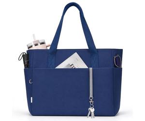 AOTIAN Bolso de Mano Bolsos tote Grande para Mujer, Bolso de Hombro Ligero Bolso Shopper Bolso de Trabajo para 15.6 pulg Ordenador Portátil Bolso de Compra Handbag para Trabajo, Uni, Viaje, Azul