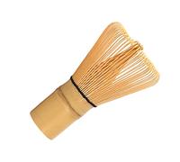 AOTISBAO Batidor de té matcha de 100 puntas de bambú natural en polvo, semihecho a mano, para hacer y remover Matcha Golden Bamboo Matcha Green Tea Whisk Chasen