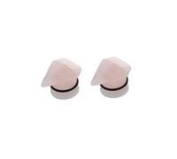 Aotiwe 2 piezas Plug Oreja, Plug Túnel Oreja Piedra Geométrica Acrílico Expansores para Piercings, 8mm, Acrílico, No Gemstone