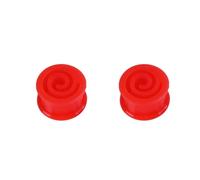 Aotiwe 2 piezas túnel plug oreja, esparcidor oído círculo hueco silicona expansores para Piercings, 14mm, Silicona, No Gemstone