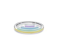 Aotiwe Alianzas de boda para mujer, anillos de plata de ley con pegamento de color plateado para mujer, R 1/2, Plata de ley, No es una piedra preciosa