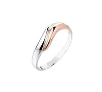 Aotiwe Anillo de novia, alianza de boda para mujer con diamante de 0,15 quilates y anillo liso para hombre, oro blanco y oro rosa de 9 quilates, 14 quilates, 18 quilates, Z 1/2, Oro blanco y oro rosa