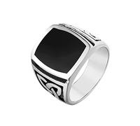 Aotiwe Anillo para hombre, anillo de buena suerte, nudo celta, acero inoxidable, regalo de feliz cumpleaños para hombre, Z 1/2, Acero inoxidable, Sin piedra preciosa