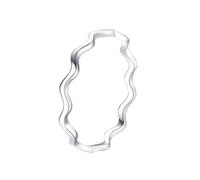 Aotiwe Anillos de boda para novia, anillo de compromiso redondo de oro blanco, regalos únicos para amigas y mujeres, T 1/2, Oro blanco de 14 quilates, No es una piedra preciosa