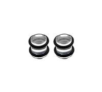 Aotiwe - Esparcidor de 2 piezas, dilatador de túnel transparente con cordón acrílico, 2.5mm, Acrílico, No Gemstone