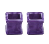 Aotiwe - Juego de 2 piercings para hombre, con tapón de túnel cuadrado hueco acrílico para piercings, 8mm, Acrílico, No Gemstone
