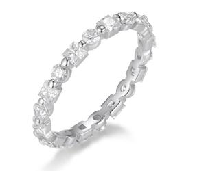 Aotiwe Juego de anillos de boda, anillos de compromiso vintage para mujer, cuadrados, redondos con moissanita, regalos únicos
