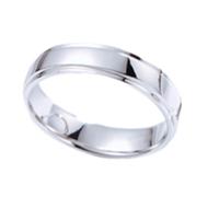 Aotiwe The Promise - Juego de anillos de boda con diamante de 0,01 quilates y banda lisa para hombre Pt950 y oro blanco de 9 quilates, 14 quilates y 18 quilates, Z 1/2, Pt950, No es una piedra
