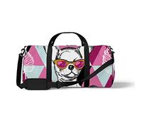 Aotmany Bolsa deportiva de lona para gimnasio, yoga, baile, fin de semana, viajes, dibujos animados, osos koala, bolsa de hombro para mujeres y hombres, Perro chihuahua a la moda, Talla única