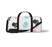 Aotmany Bolsa deportiva para gimnasio, yoga, baile, fin de semana, viaje, palmera tropical, bolsa de hombro para mujeres y hombres, Fondo de pata de perro, Talla única